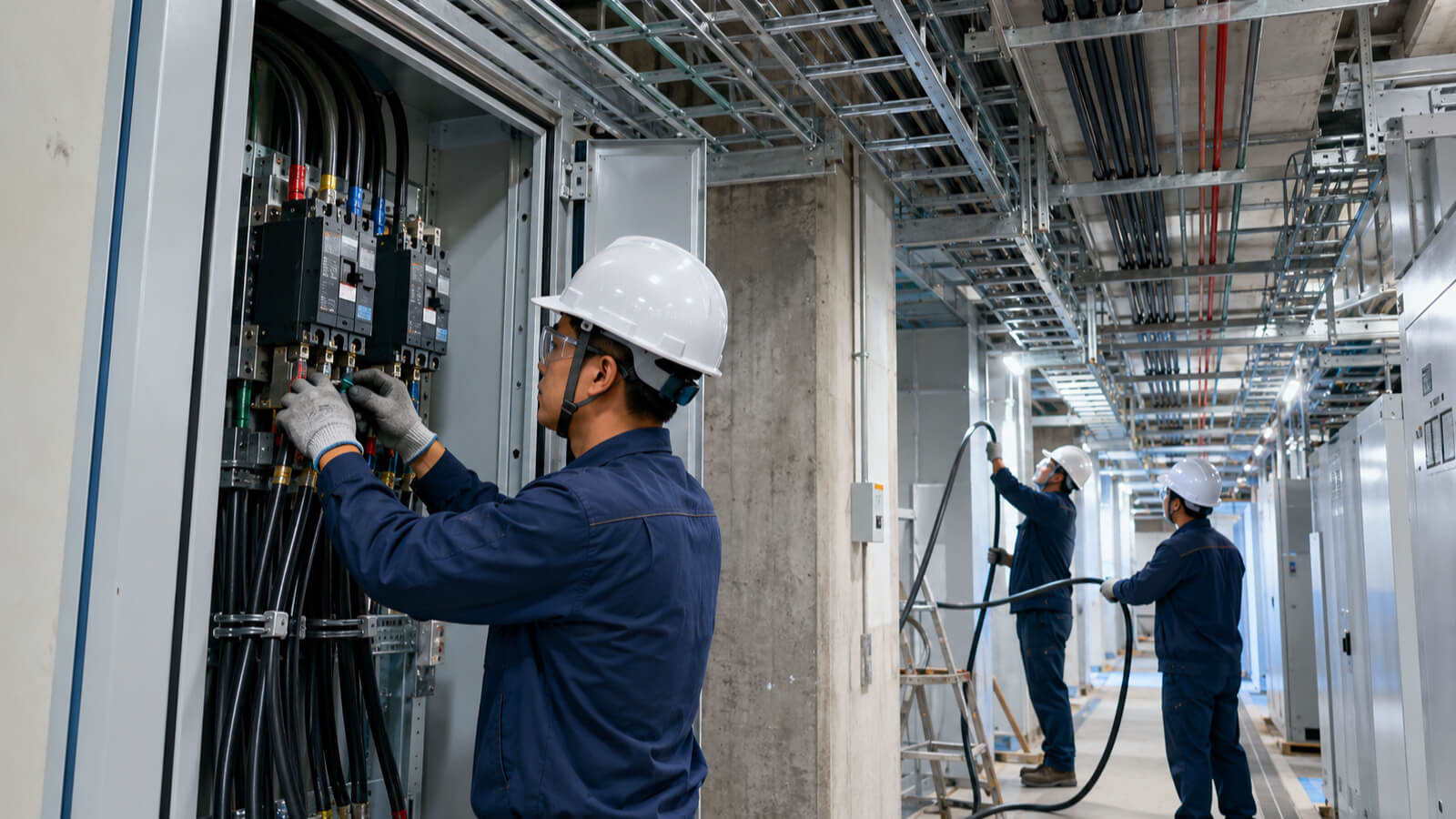高雄大樓動力拉線施工｜打造安全穩定的電力系統圖片